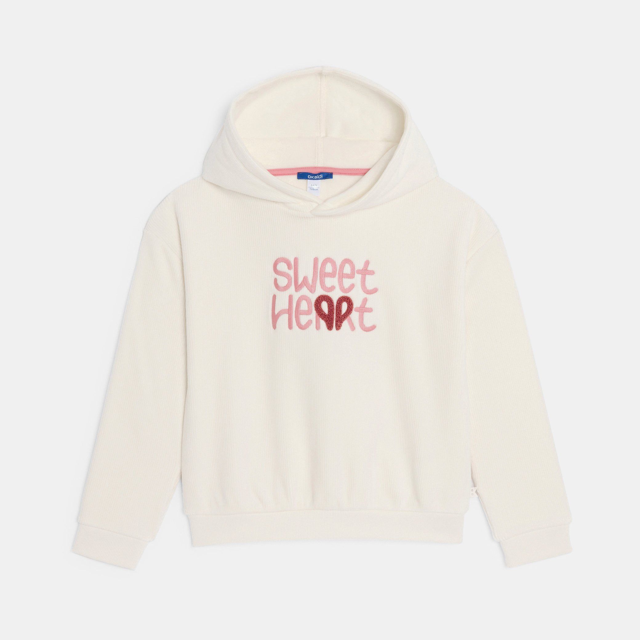 Áo sweatshirt thêu slogan